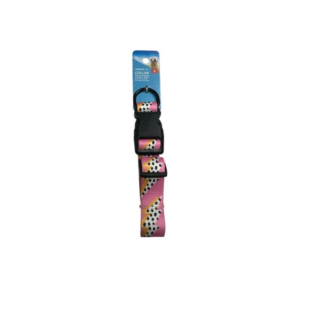 VIBRANT LIFE dog collar SIZE LARGE‎ neck size 15-26 in 50-90 lb adjustable